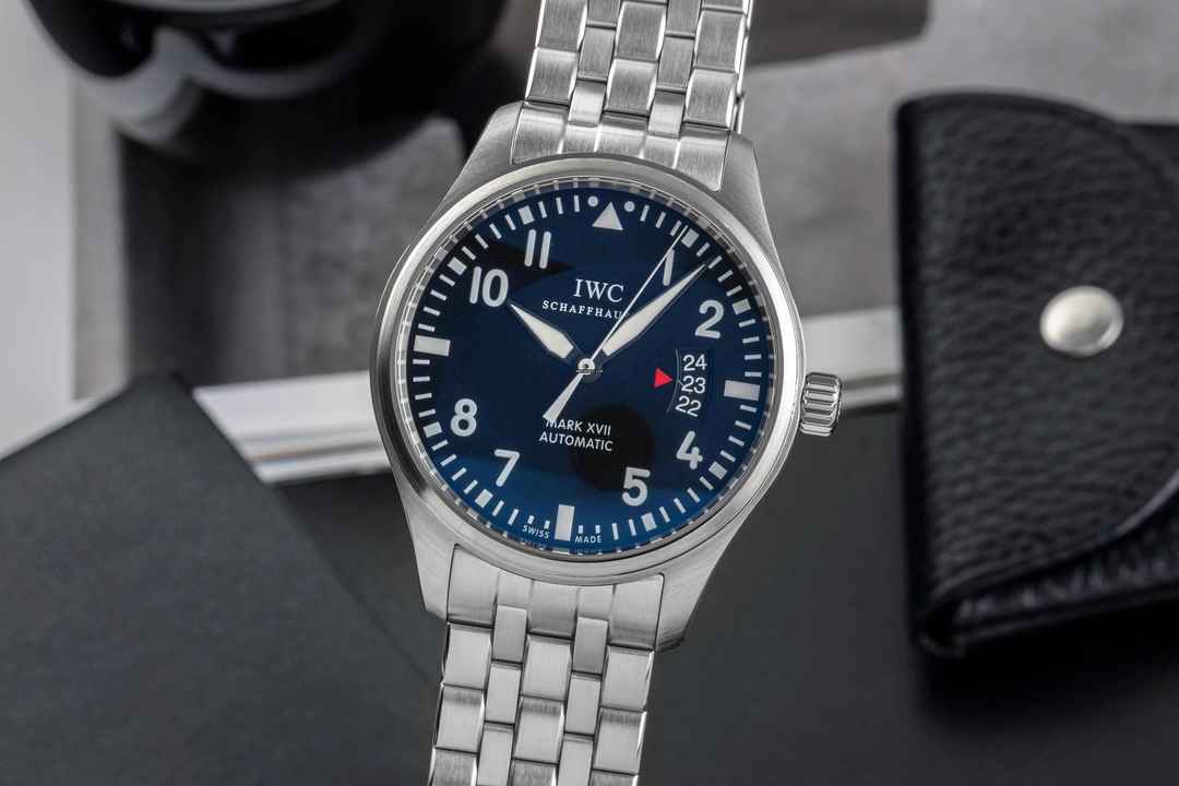  IWC Fliegeruhr Mark Schaffhausen Mark XVII Fliegeruhr Automatik Stahl Ref. IW326504 B&P 2014  