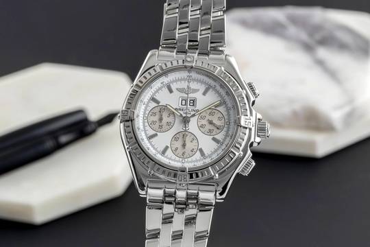  Breitling Crosswind Special Chronograph Automatik Big Date Edelstahl Ref. A44355 Box 