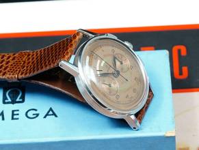 Thumbnail von Omega VERY EARLY CAL 320 CHRONO WITH RARE STUNNING DIAL IN MINT CONDITION
