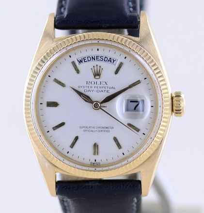  Rolex Day-Date 36 18K Gelbgold white Dial Full-Set Klassiker 1961 rar  