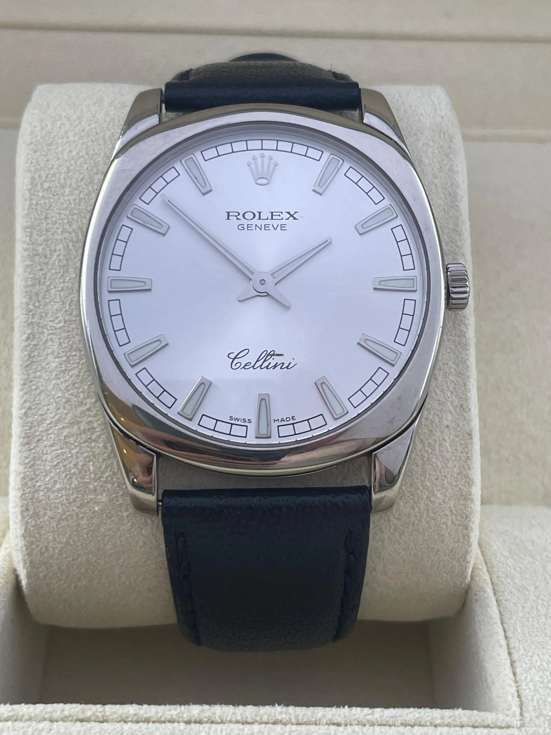 Rolex Cellini Danaos Top Condition Whitegold 18Kt. Hand winding Folding clasp