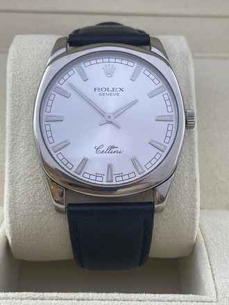  Rolex Cellini Danaos Top Condition Whitegold 18Kt. Hand winding Folding clasp 