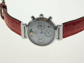 Thumbnail von IWC Da Vinci Chronograph Damenuhr mit original IWC Krokoband und Schließe