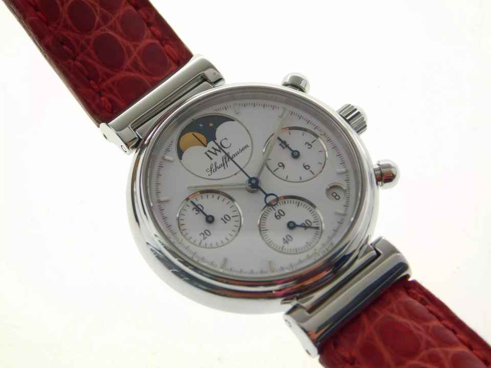  IWC Da Vinci Chronograph Damenuhr mit original IWC Krokoband und Schließe  