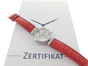 Thumbnail von IWC Da Vinci Chronograph Damenuhr mit original IWC Krokoband und Schließe