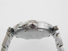 Thumbnail von Cartier Pasha C Automatik 35 mm Herrenuhr mit Stahlband im Top Zustand schwarzes Blatt selten mit schwarzem Zifferblatt