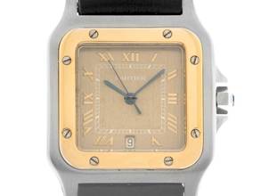 Thumbnail von Cartier Santos Galbée GM Ref.187901 1995 Box&Beschreibung sehr gut Vintage