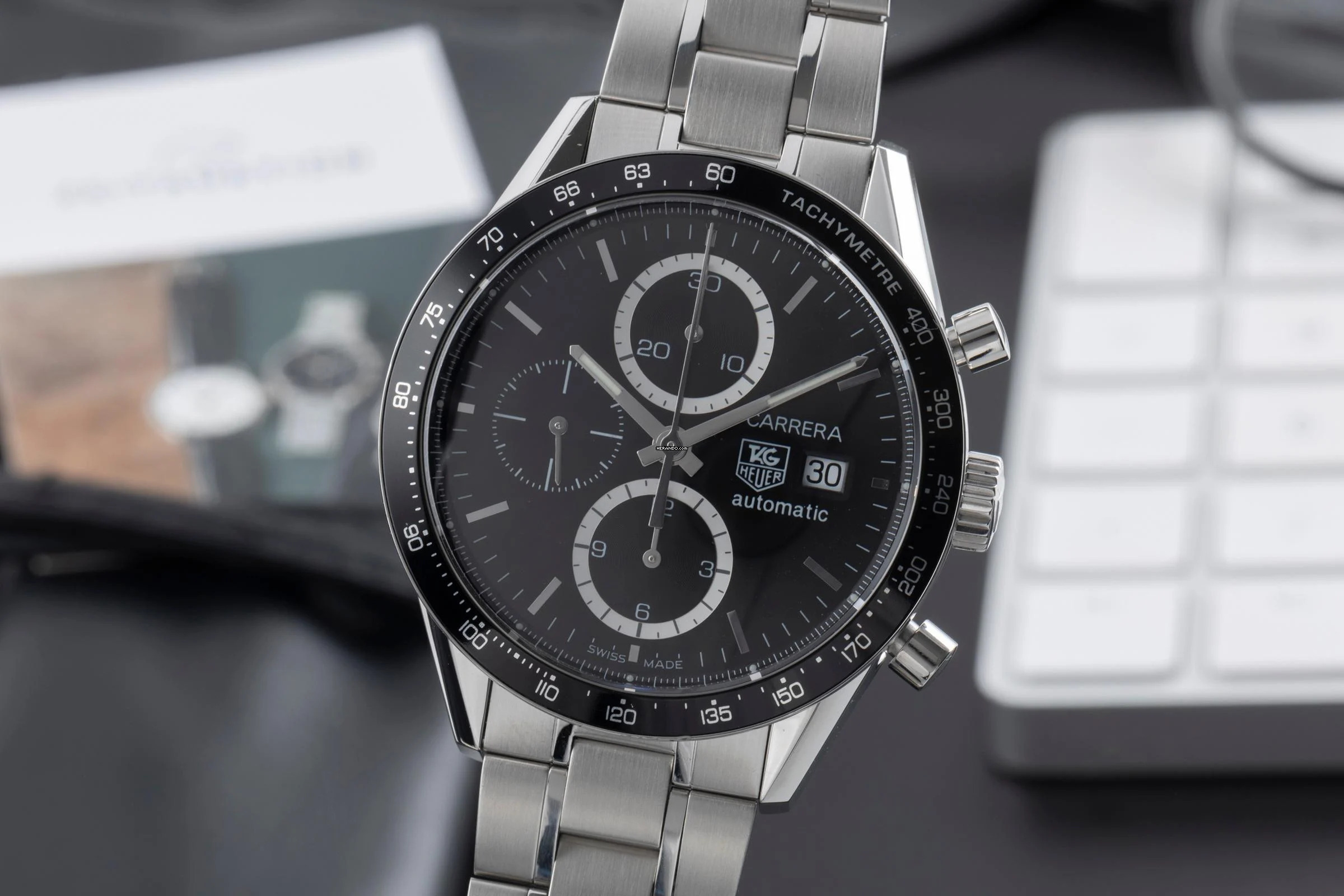  TAG Heuer Carrera Calibre 16 Chronograph Stahl Automatik Herrenuhr Ref. CV2010.BA0788 