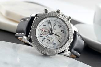 Thumbnail von Breitling Super Avenger Chronograph Edelstahl Automatik Ref. A13370 Papiere 2007