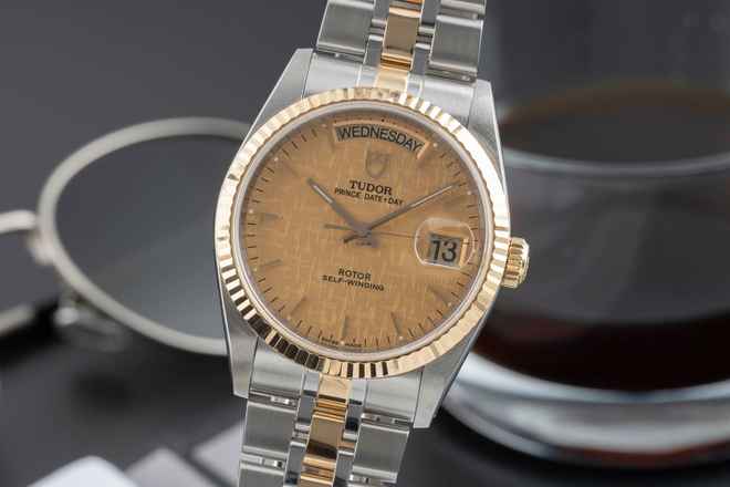  Tudor Date-Day Stahl / Gold Automatik Herrenuhr Ref. 76213 Papiere 2011 