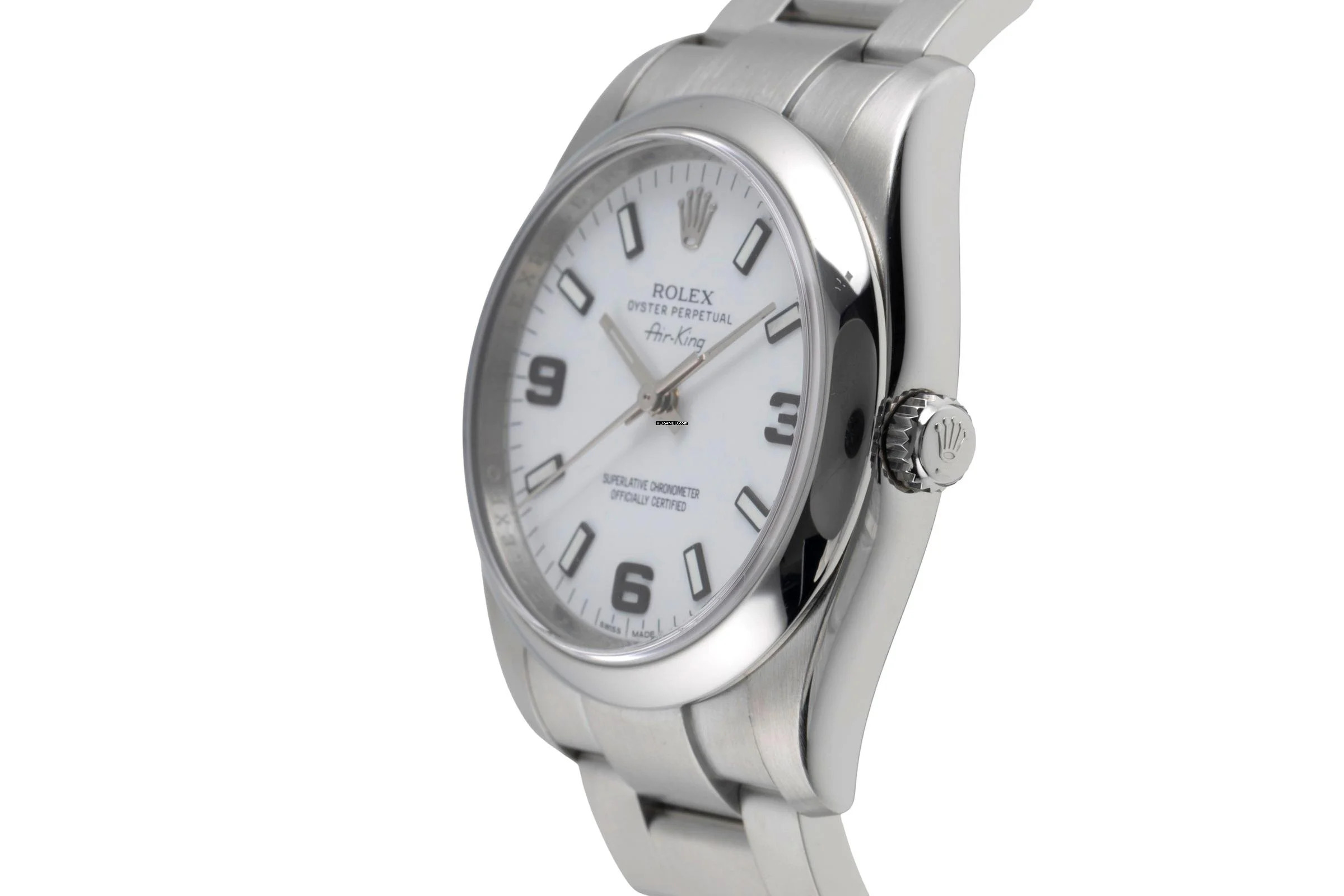 Thumbnail von Rolex Air King 34 White Dial Oyster Edelstahl Automatik Ref. 114200 B&P 2012