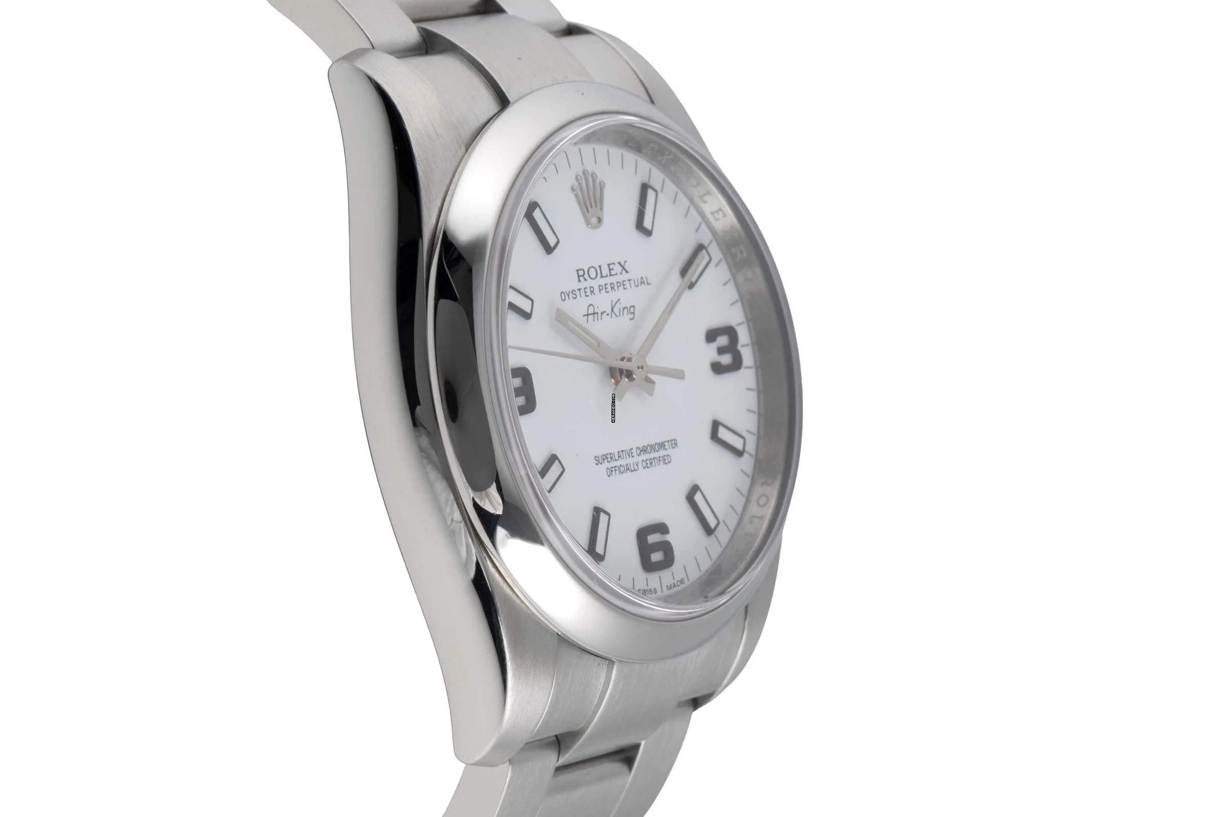 Thumbnail von Rolex Air King 34 White Dial Oyster Edelstahl Automatik Ref. 114200 B&P 2012