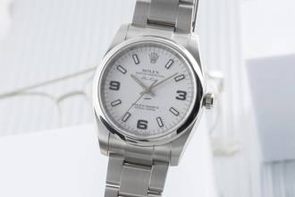 Thumbnail von Rolex Air King 34 White Dial Oyster Edelstahl Automatik Ref. 114200 B&P 2012