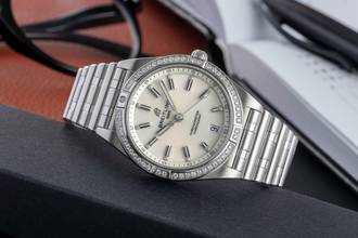 Thumbnail von Breitling Chronomat Stahl Automatik Herrenuhr Ref. A10380591A1A1 Box & Papiere