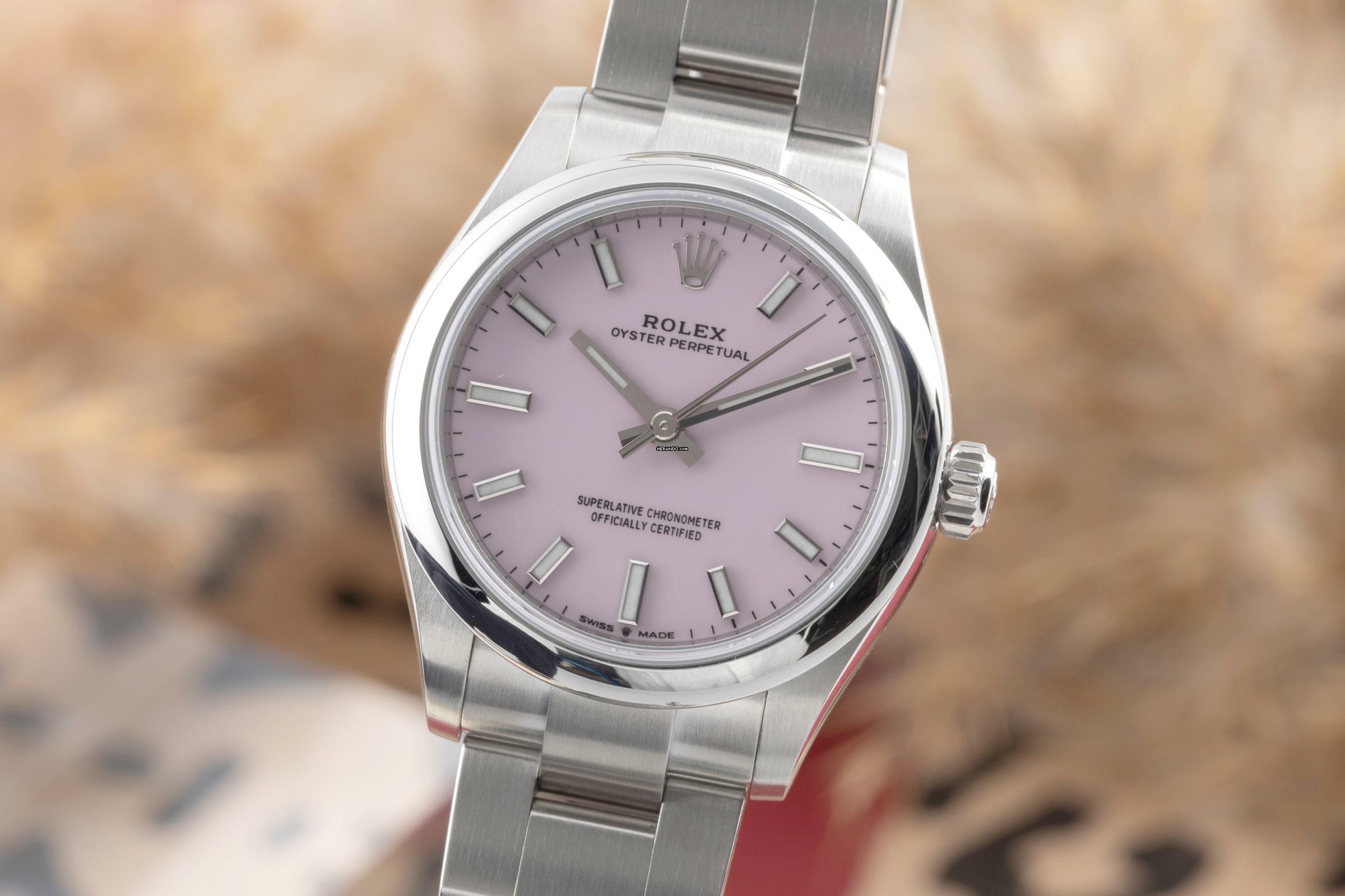 Rolex Oyster Perpetual 31 ''Candy Pink'' Automatik Damenuhr Ref. 277200 B&P