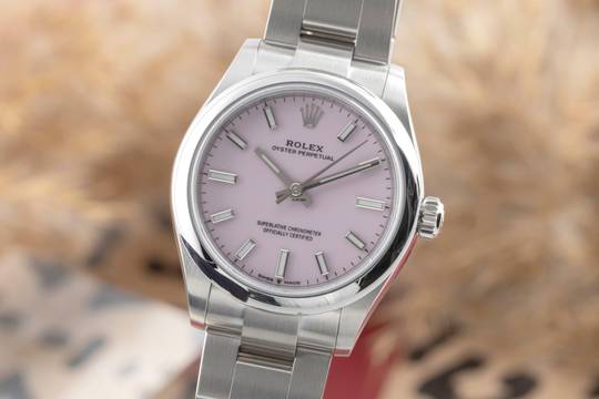  Rolex Oyster Perpetual 31 ''Candy Pink'' Automatik Damenuhr Ref. 277200 B&P 