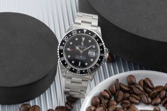 Thumbnail von Rolex GMT-Master II Oyster Edelstahl Automatik Herrenuhr Ref. 16710 Klassiker