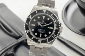 Thumbnail von Rolex Submariner (No Date) Stahl Automatik Herrenuhr Ref. M124060 Box & Papiere 2022
