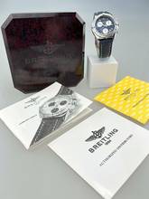 Thumbnail von Breitling Sirius A53011-024 Unisex Stahlgehäuse Lederband dunkelblau Box / Papiere vollständig Full Set