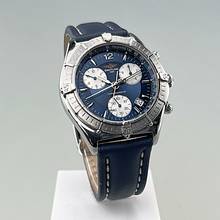 Thumbnail von Breitling Sirius A53011-024 Unisex Stahlgehäuse Lederband dunkelblau Box / Papiere vollständig Full Set