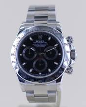Thumbnail von Rolex Daytona Stahl black Dial Cosmograph Steel Chronograph schwarz B+P
