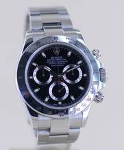 Thumbnail von Rolex Daytona Stahl black Dial Cosmograph Steel Chronograph schwarz B+P