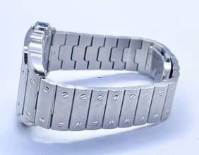 Thumbnail von Cartier Santos De Cartier With papers 2024 New Large size White dial