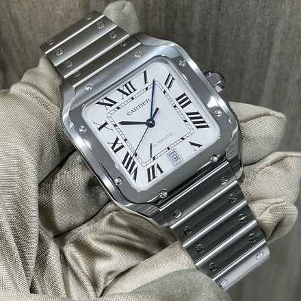 Cartier Santos De Cartier With papers 2024 New Large size White dial 