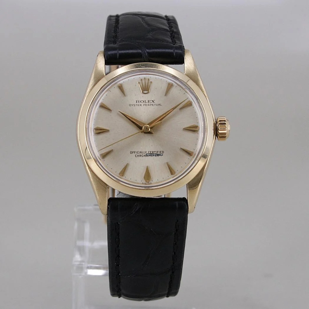Rolex Oyster Perpetual 31 Ø 30 mm 14k Gelbgold Automatik Cal. 1130 RARITÄT