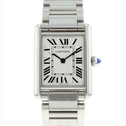  Cartier Tank Must Large Steel Silver Dial  