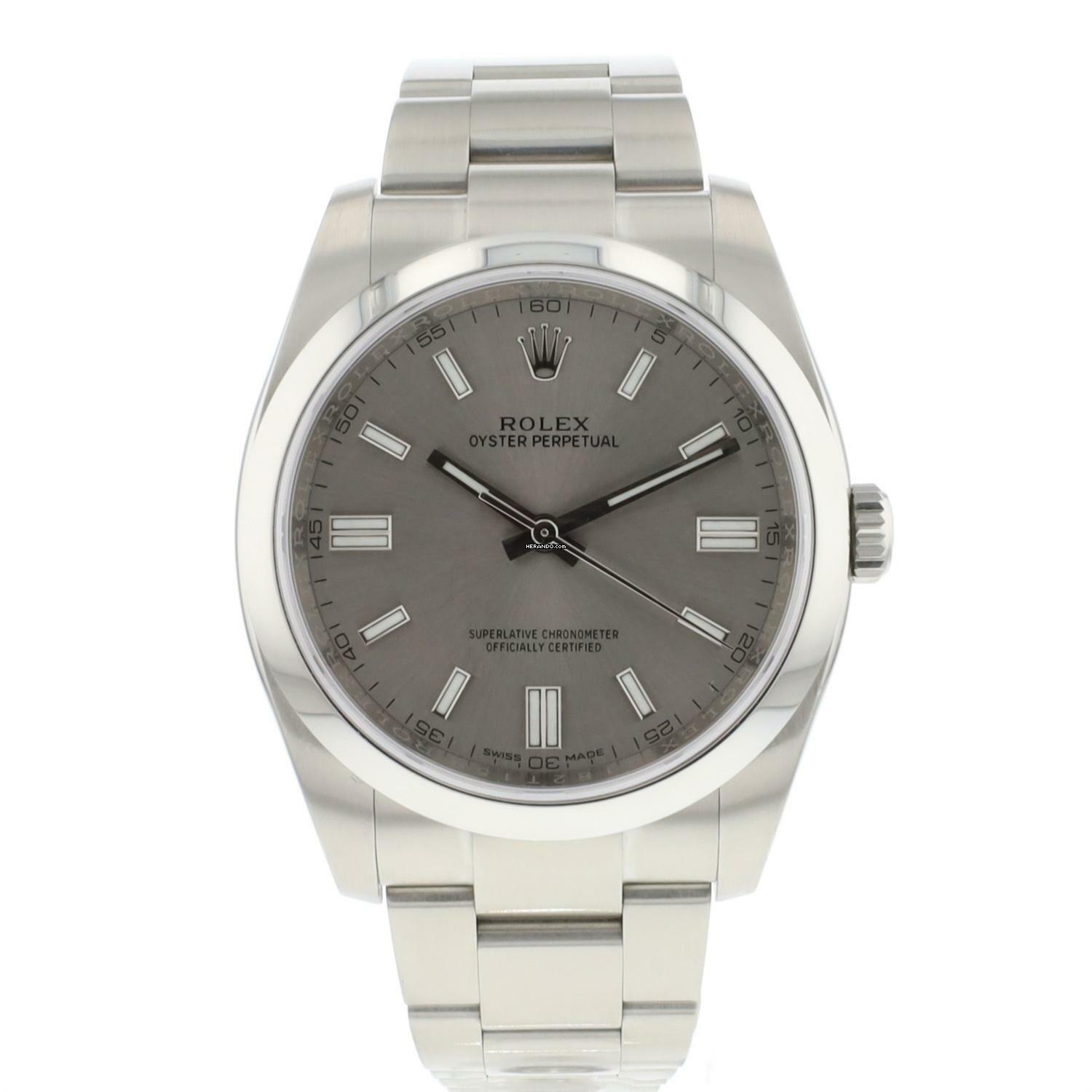  Rolex Oyster Perpetual 36 Grey Dial  