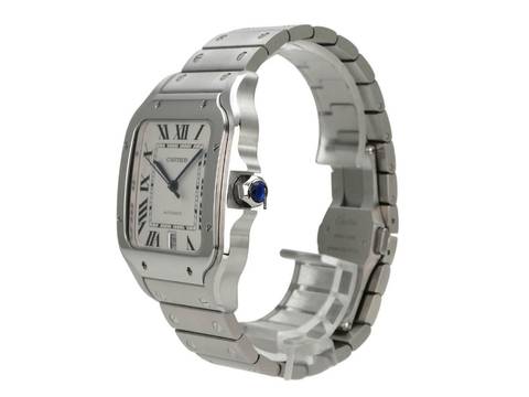  Cartier Santos de Cartier Edelstahl großes Modell Ref. WSSA0018  