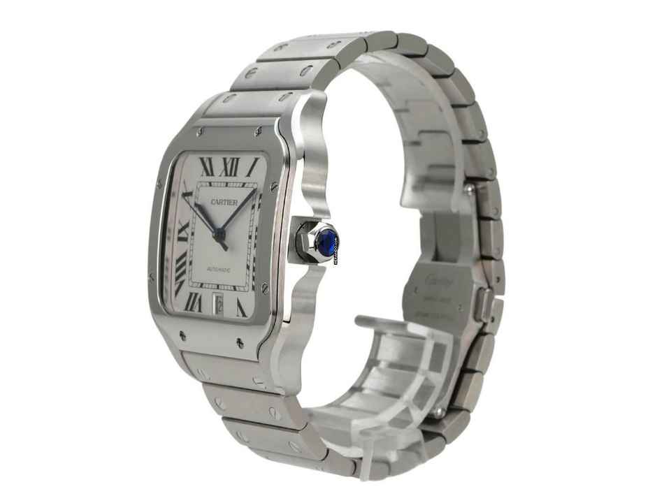  Cartier Santos de Cartier Edelstahl großes Modell Ref. WSSA0018  