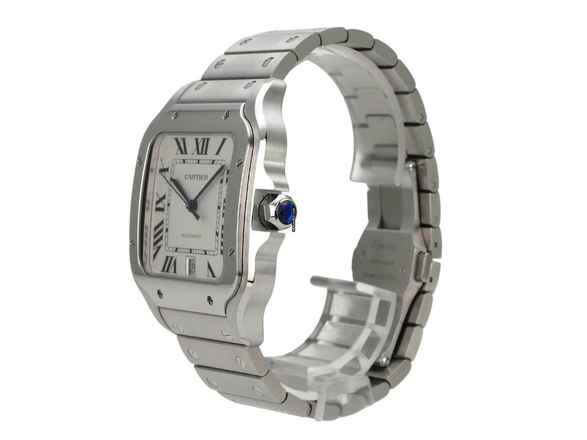  Cartier Santos de Cartier Edelstahl großes Modell Ref. WSSA0018  