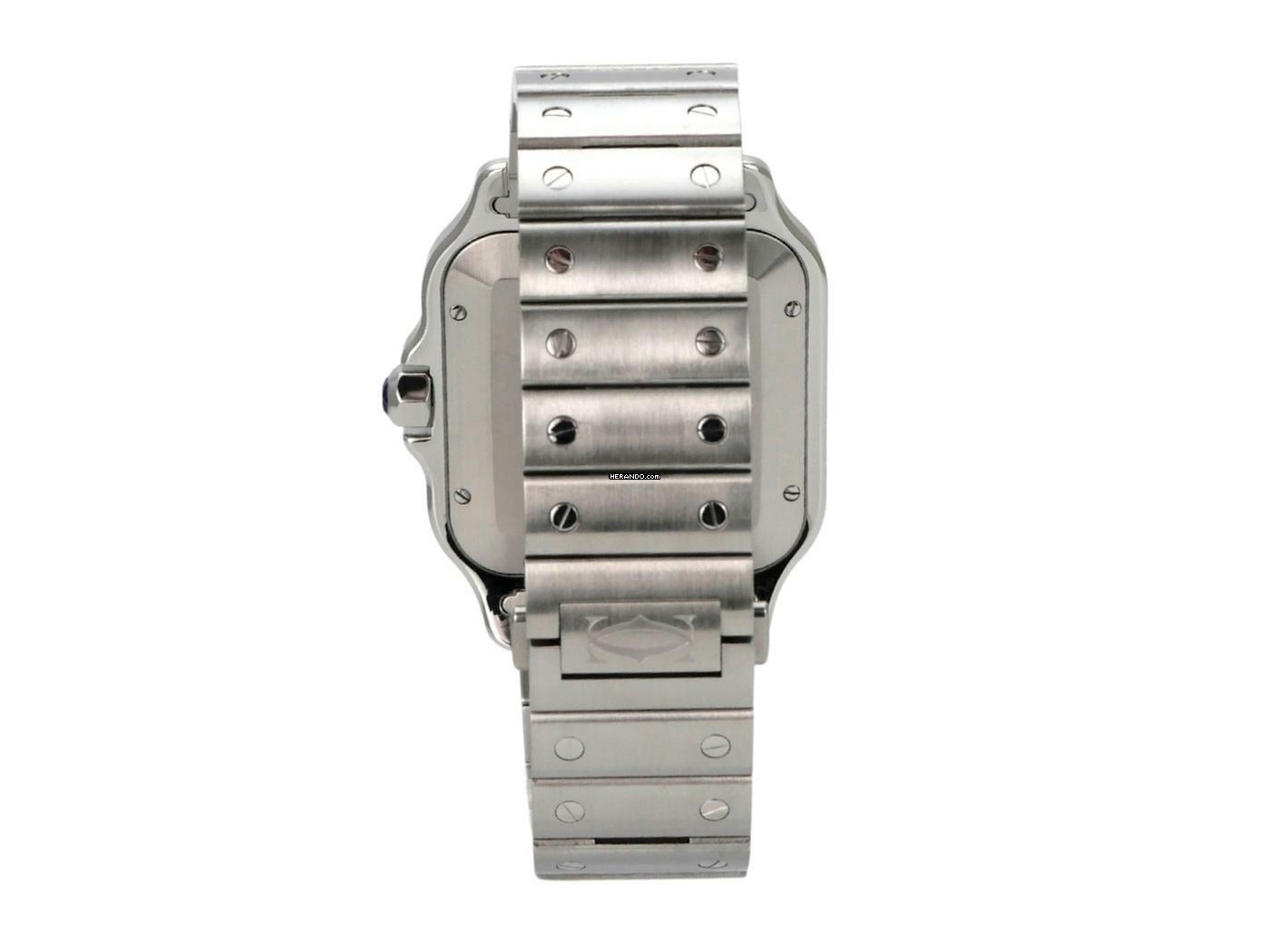 Thumbnail von Cartier Santos de Cartier Edelstahl großes Modell Ref. WSSA0018