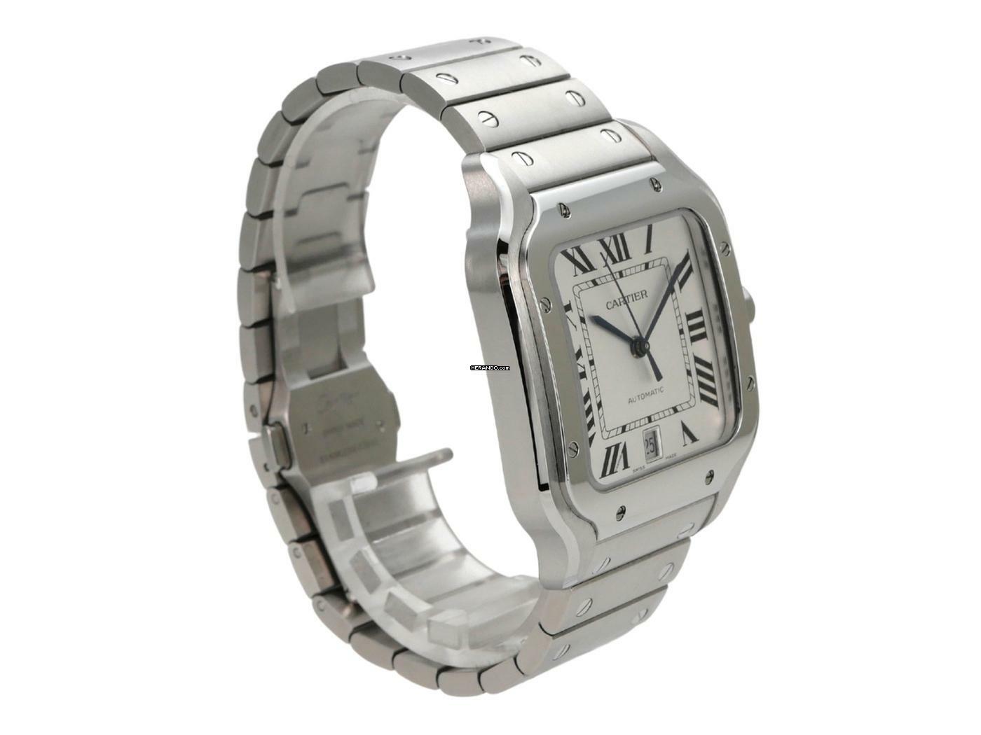 Thumbnail von Cartier Santos de Cartier Edelstahl großes Modell Ref. WSSA0018