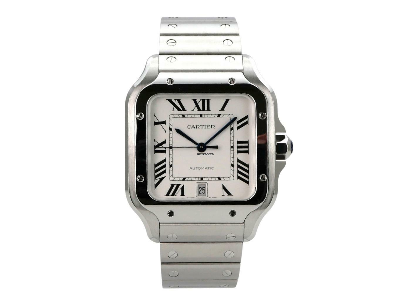 Thumbnail von Cartier Santos de Cartier Edelstahl großes Modell Ref. WSSA0018