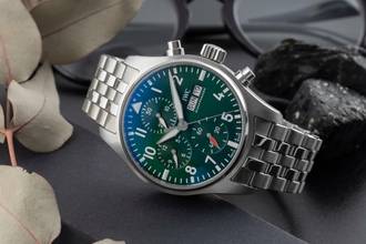 Thumbnail von IWC Fliegeruhr Chronograph Green Chronograph Stahl Automatik Herrenuhr IW388104