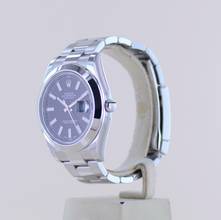 Thumbnail von Rolex Datejust II Stahl Oyster black Stick Dial 41mm 2013 schwarz 116300 B+P