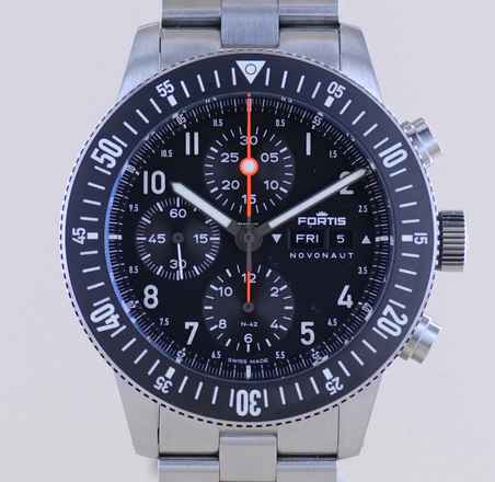  Fortis N-42 Novonaut Day Date Chronograph Legacy Edition B+P  