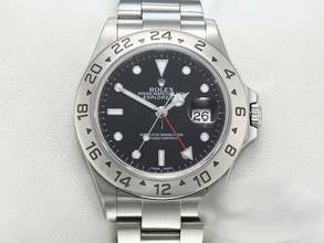 Thumbnail von Rolex Explorer II 16570 Stahl Automatik 2001/02 Zweite Zeitzone Edelstahl Stainless Steel Oyster-band Chronometer Black Dial
