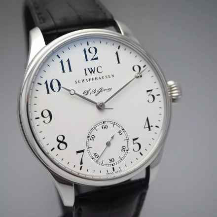  IWC Portugieser Handaufzug F.A. Jones PLATINUM 950 Limited IW 544202 Box+Papiere - Full Set Like NOS Full Set 