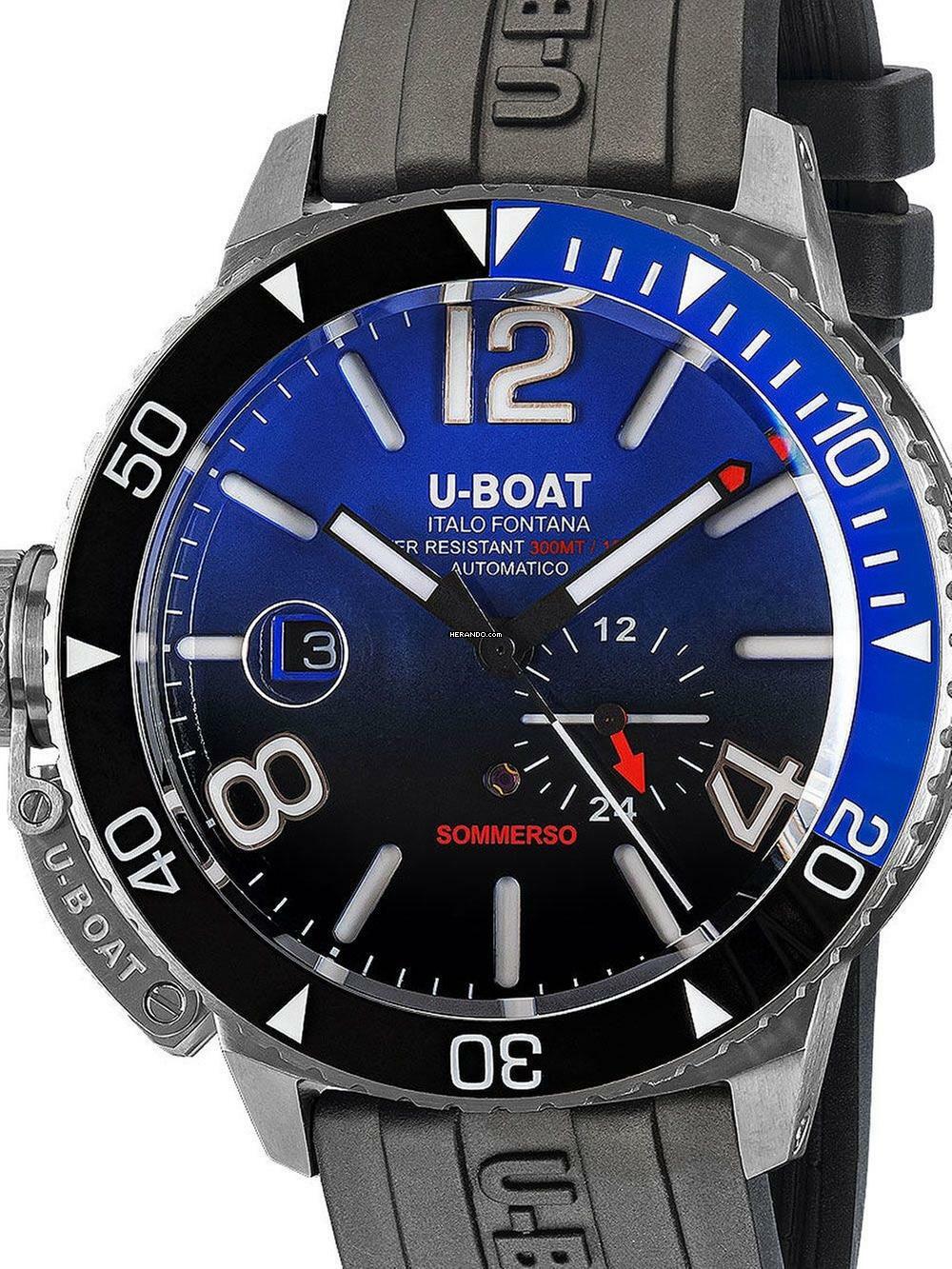  U-Boat 9519 Sommerso Automatik Herrenuhr 46mm 30ATM 