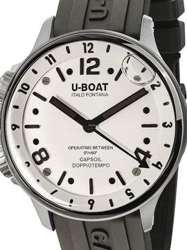  U-Boat 8888/A Capsoil Doppiotempo SS GMT Herrenuhr 45mm 10ATM 