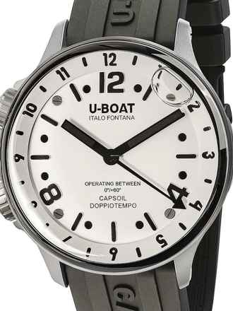  U-Boat 8888/A Capsoil Doppiotempo SS GMT Herrenuhr 45mm 10ATM 