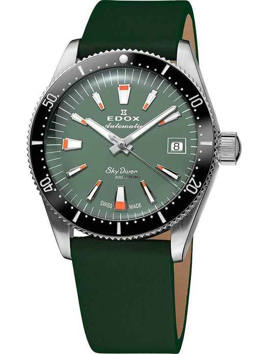  Edox 80131-3NC-VI Skydiver Automatik +Wechselarmband Damenuhr 