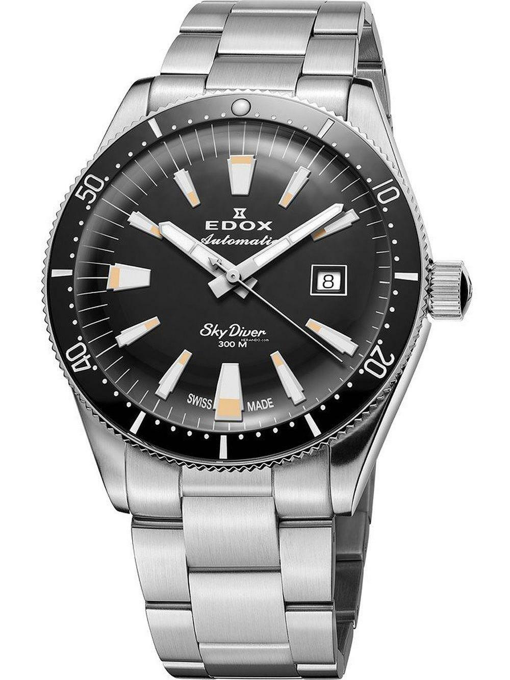 Thumbnail von Edox 80131-3NM-NIB Skydiver Automatik Damenuhr 38mm 30ATM