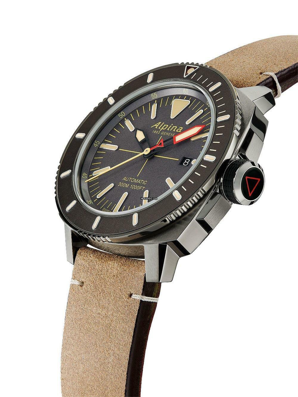  Alpina Seastrong AL-525LGG4TV6 Seastrong Diver Automatik Herrenuhr 46mm 