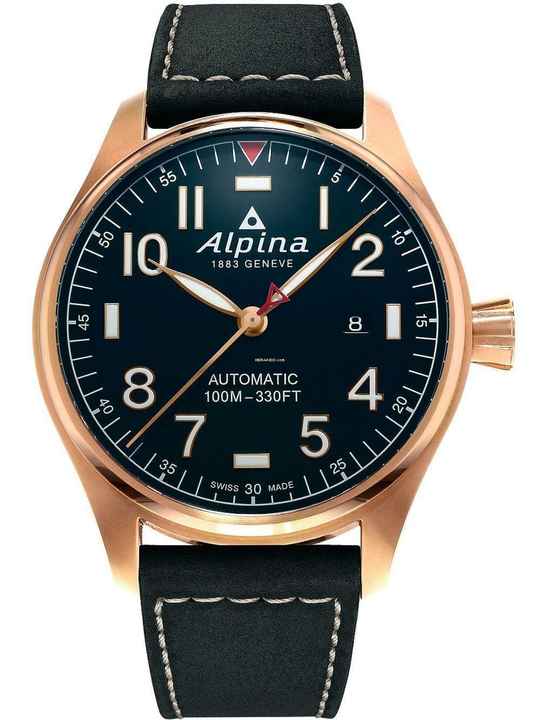  Alpina Startimer Pilot Automatic AL-525NN4S4 Startimer Pilot Automatik Herrenuhr 44mm 10ATM 