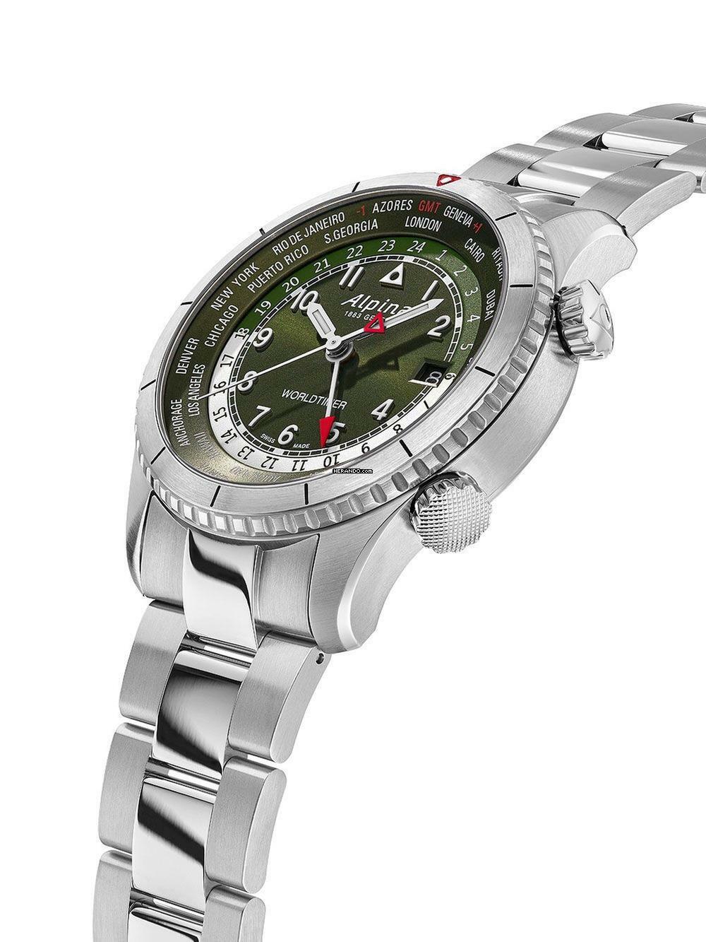 Thumbnail von Alpina Startimer Pilot AL-255GR4S26B Startimer Pilot Worldtimer Herrenuhr 41mm
